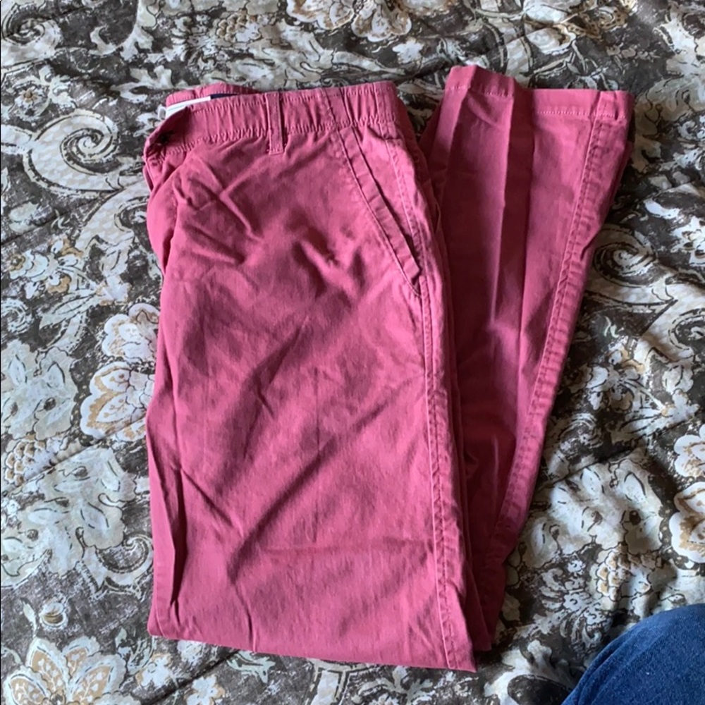 Pink chino pants